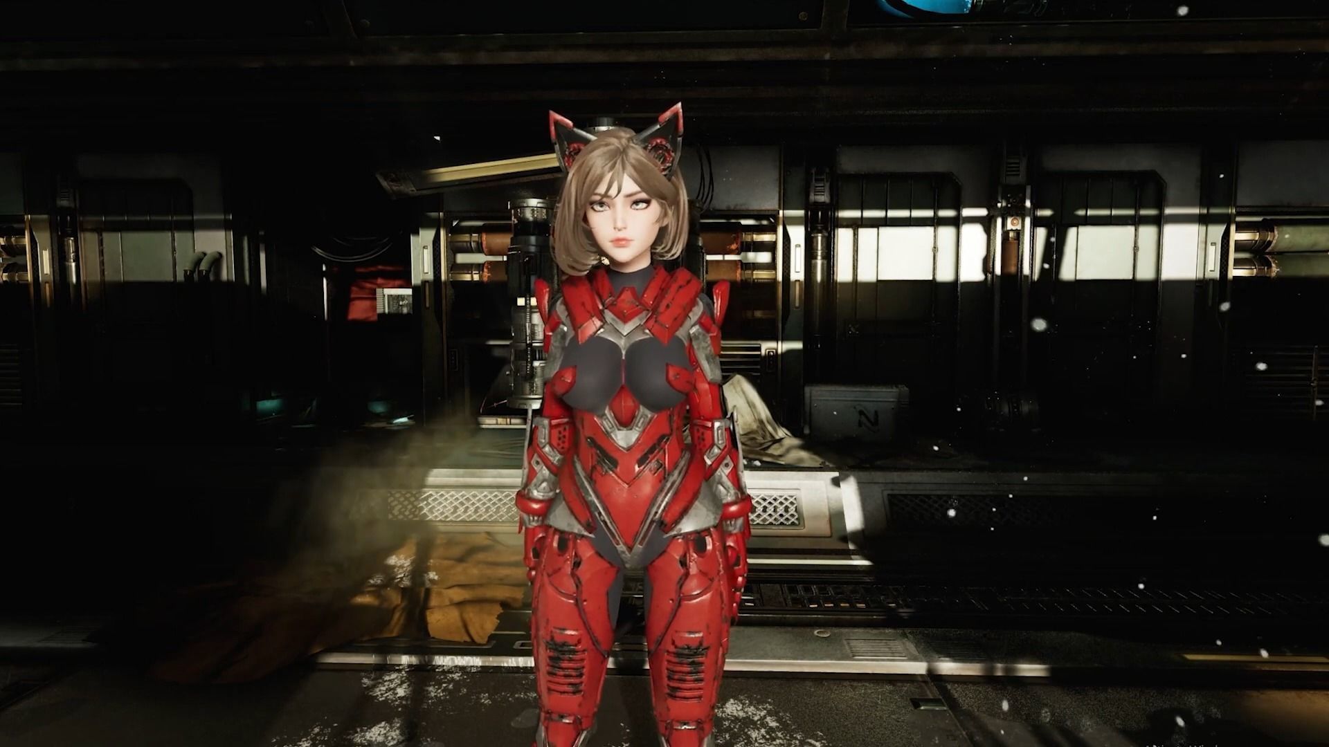 Cosmo Cat Girl - Game Ready Low-poly 3D model_31