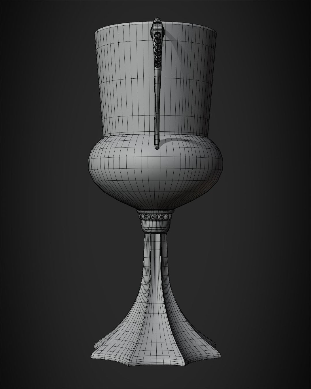 Hufflepuff Cup from Harry Potter 3D print model_14
