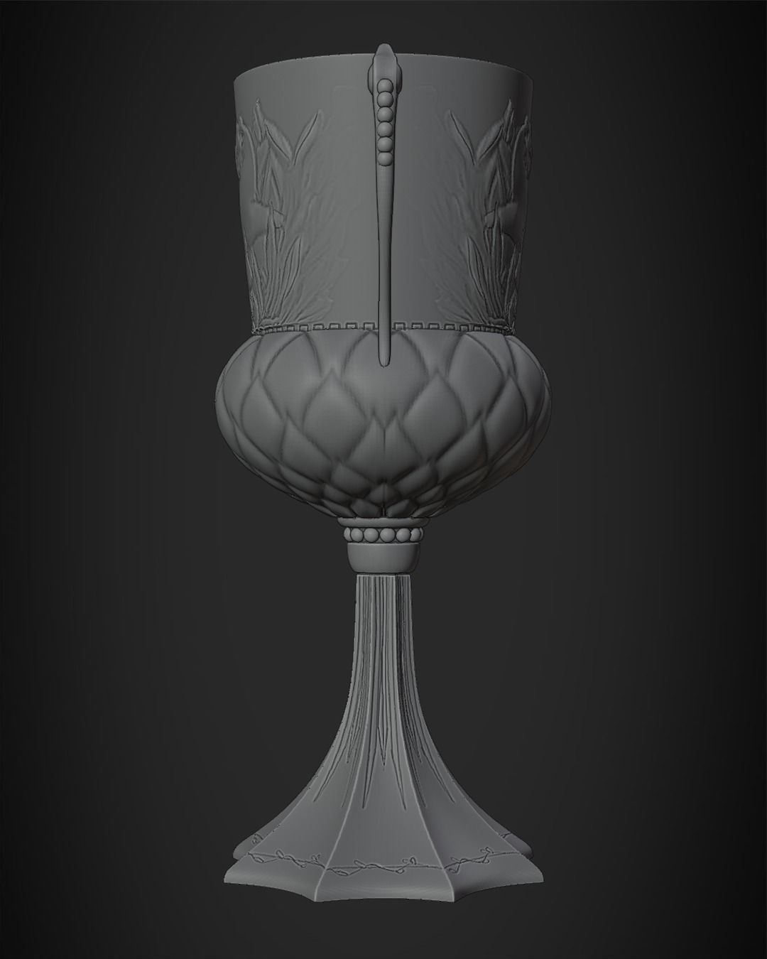 Hufflepuff Cup from Harry Potter 3D print model_13