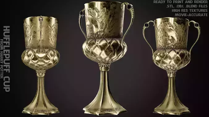 Hufflepuff Cup from Harry Potter 3D print model