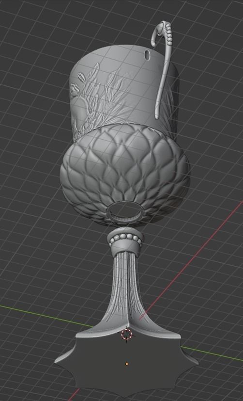 Hufflepuff Cup from Harry Potter 3D print model_9