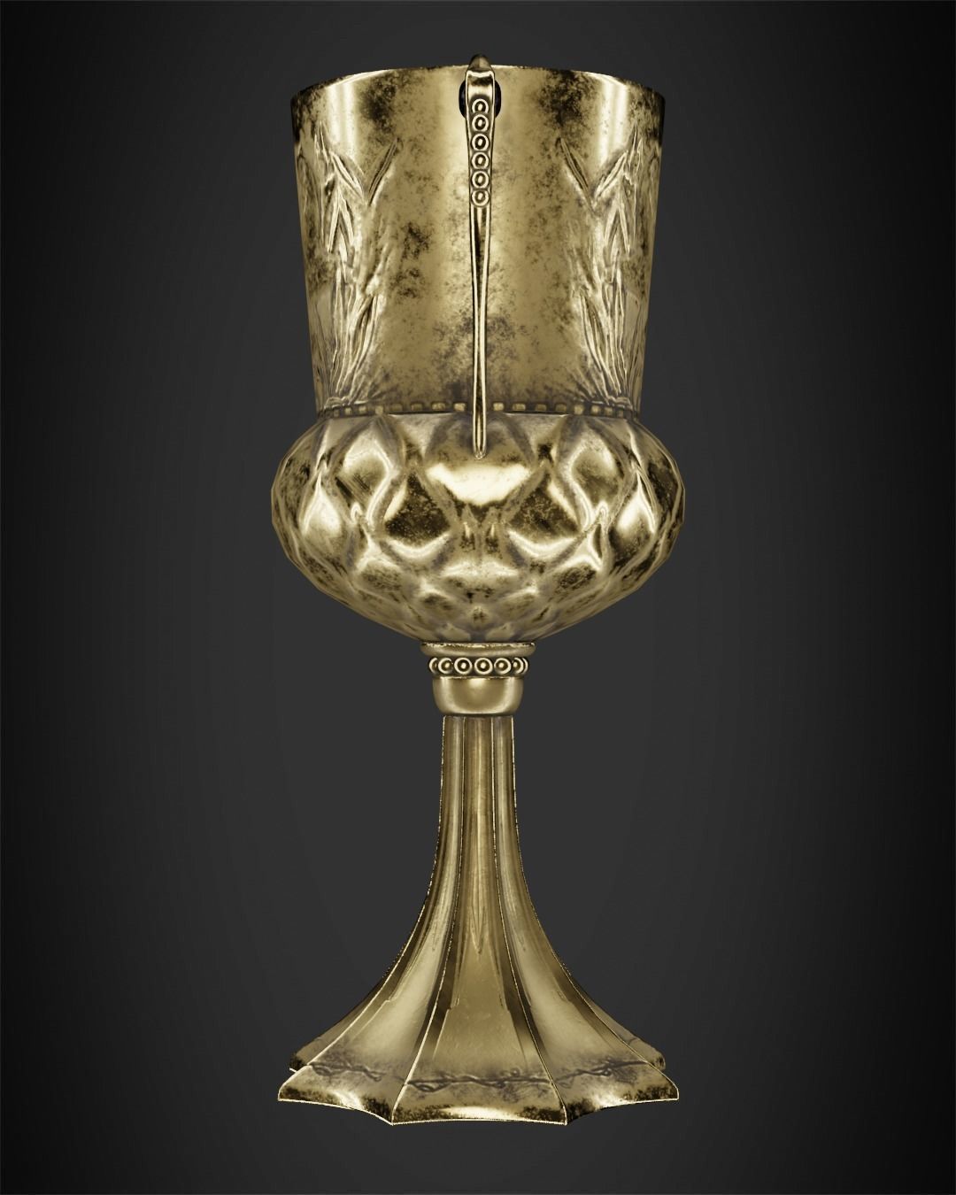 Hufflepuff Cup from Harry Potter 3D print model_4