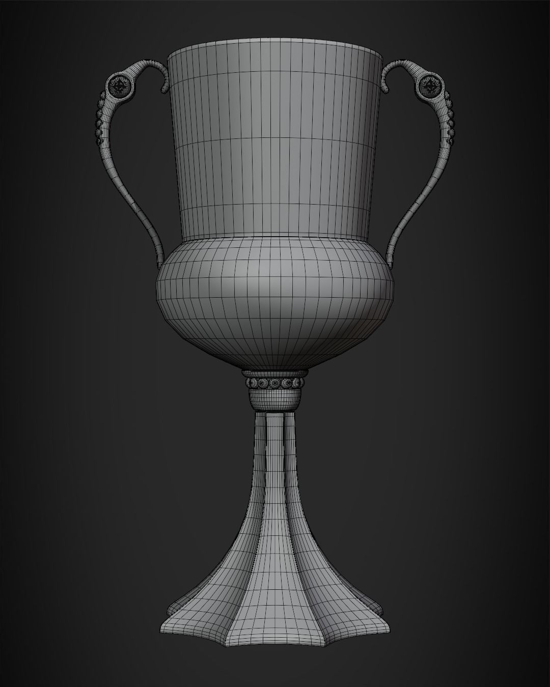 Hufflepuff Cup from Harry Potter 3D print model_11