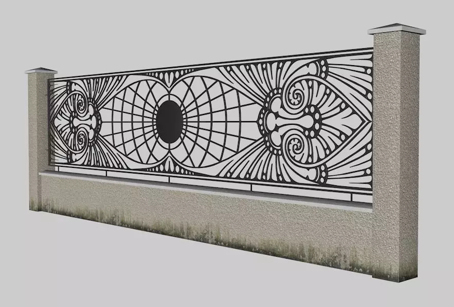 Wall and Fence Free 3D model