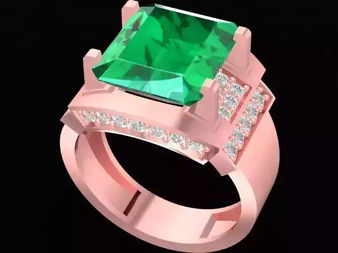 luxury korea diamond men ring 262