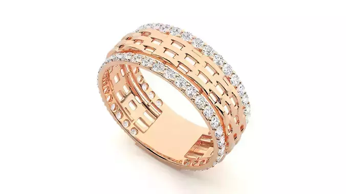 Band ring - 46 3D print model