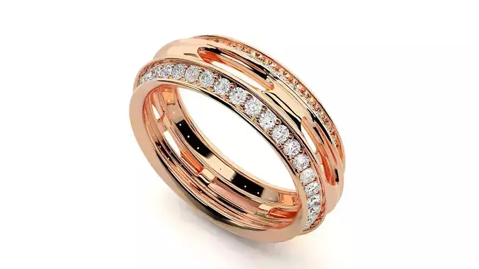 Band ring - 17 3D print model