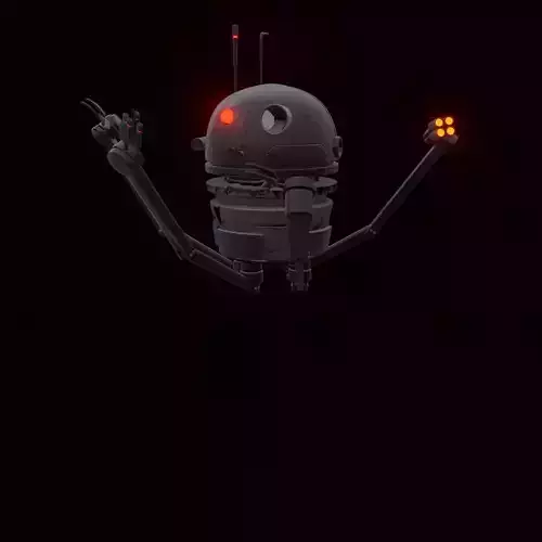 robot star wars flying