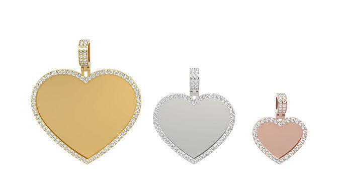 Picture pendants 1-2 inch N 61- 70 3D Model Collection