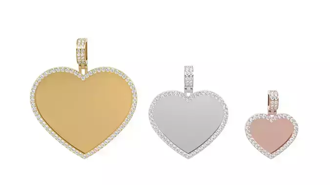 Picture pendants 1-2 inch N 61- 70 3D Model Collection