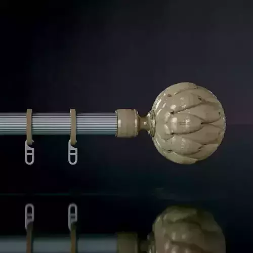 Finial for curtain rods