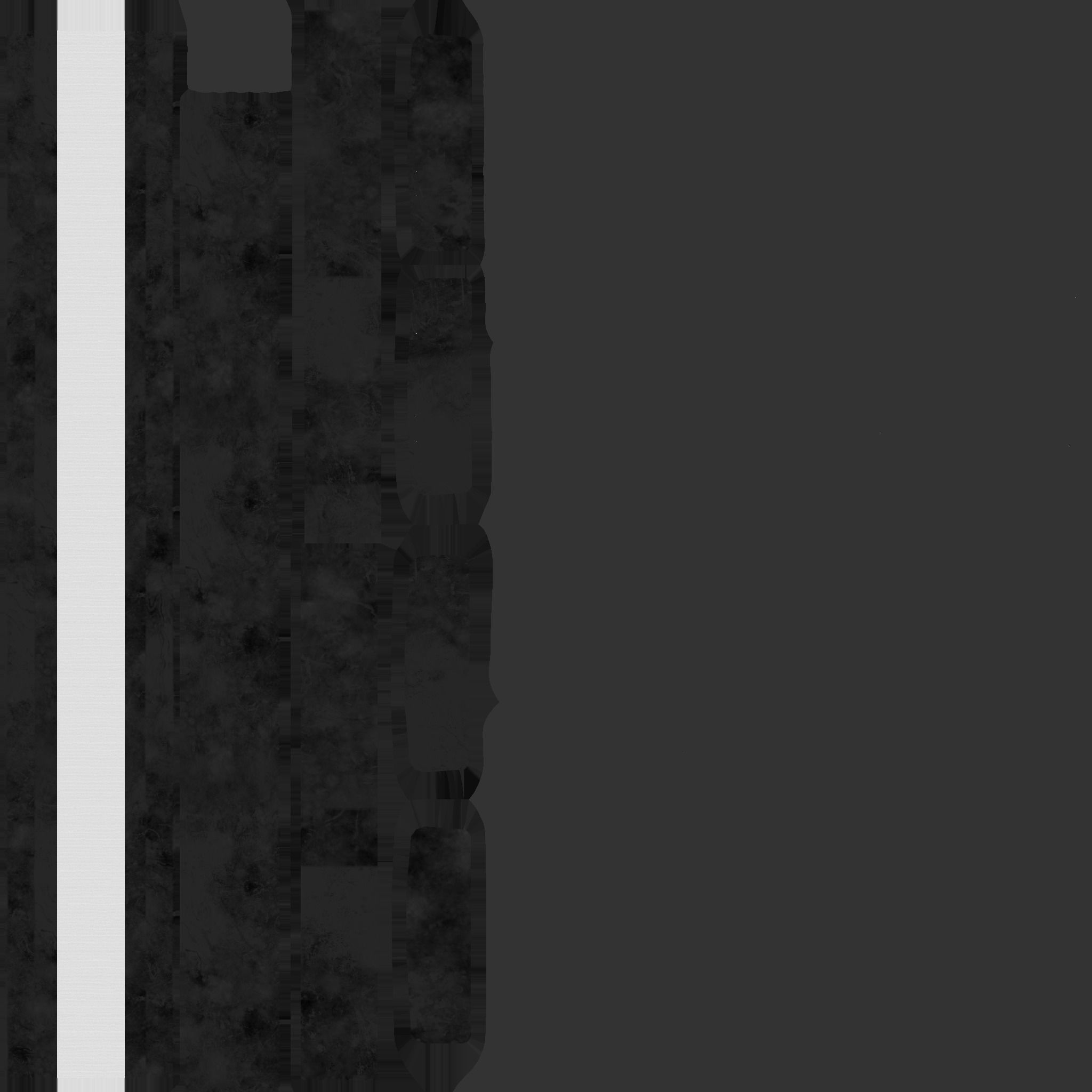 Choker Collar C06 Full Black - Character Design Punk Gothic Low-poly 3D model_20