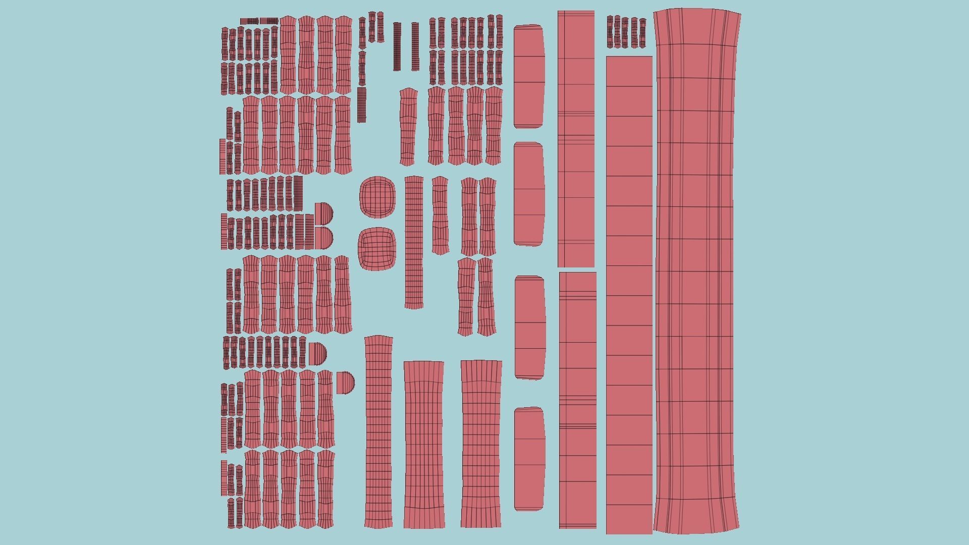 Choker Collar C06 Full Black - Character Design Punk Gothic Low-poly 3D model_11