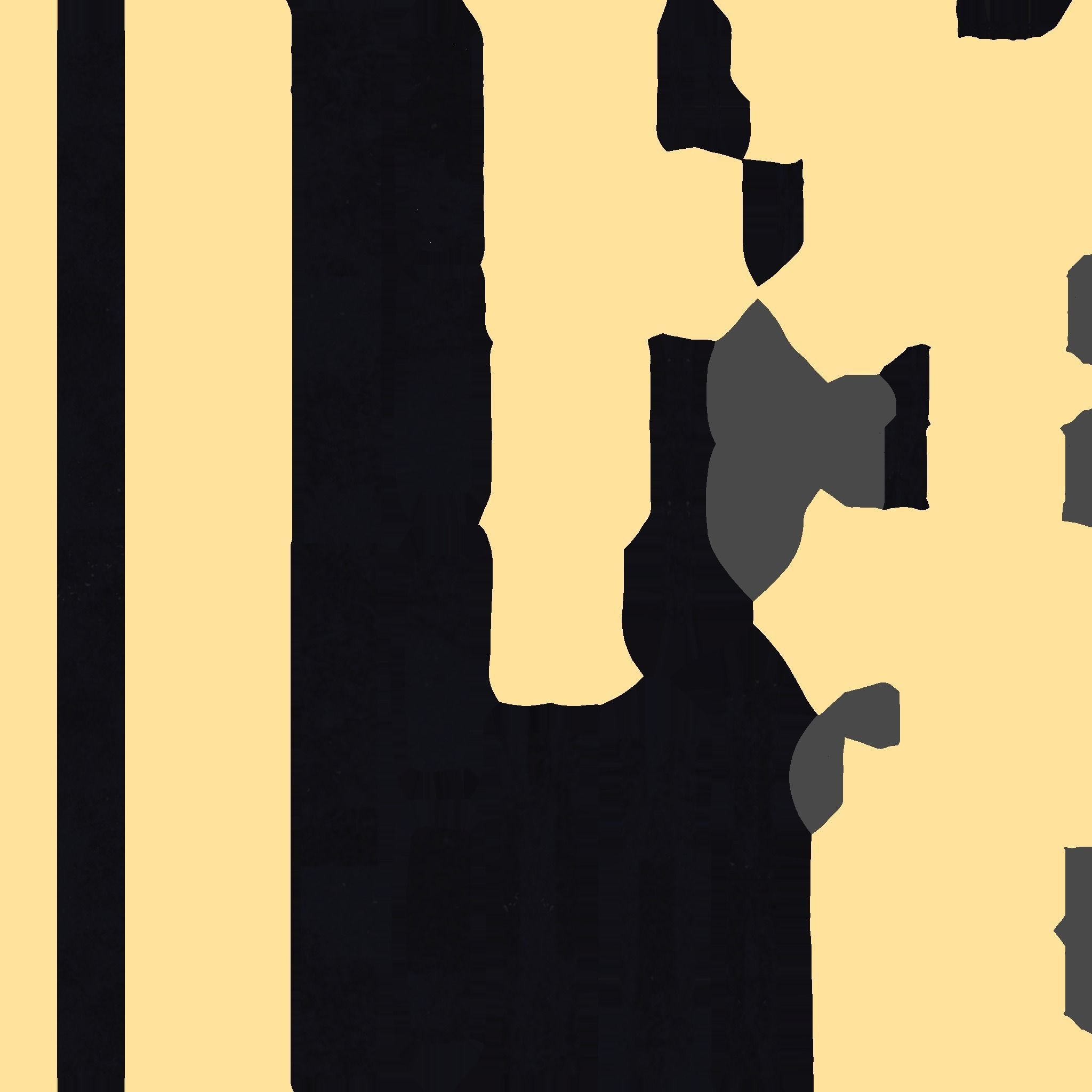 Choker Collar C07 Gold - Character Design Punk Gothic Low-poly 3D model_16