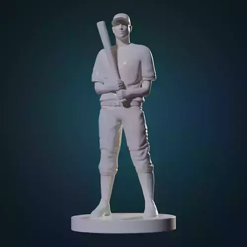 Baseball Player Batter model 3D 3D print model