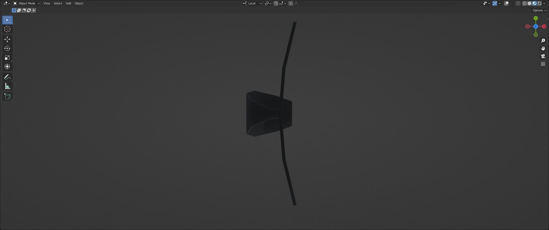 LowPoly Curved screen Low-poly 3D model_6