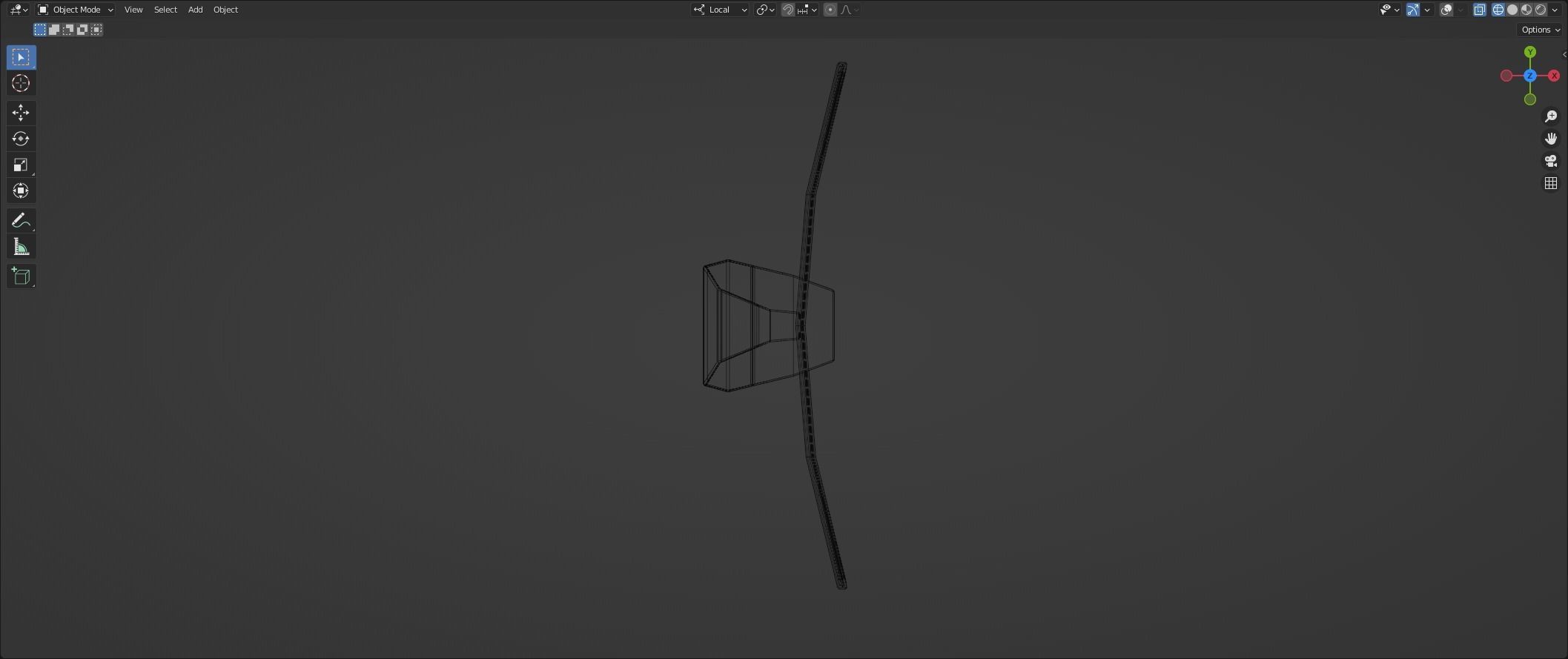 LowPoly Curved screen Low-poly 3D model_7