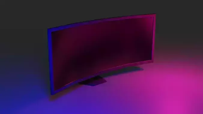 LowPoly Curved screen