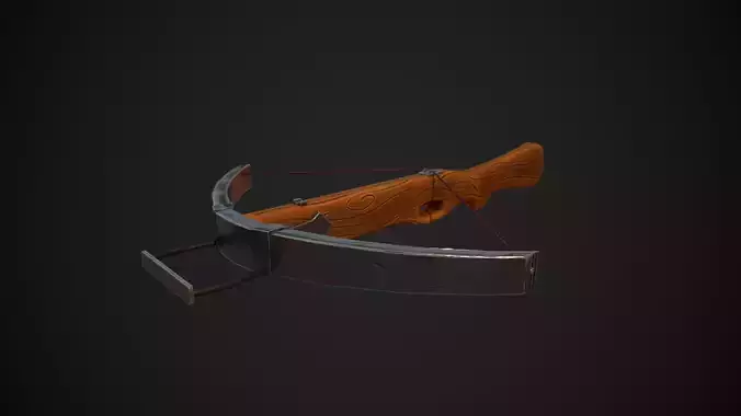 Stylized Crossvow weapon PBR low-poly game-ready