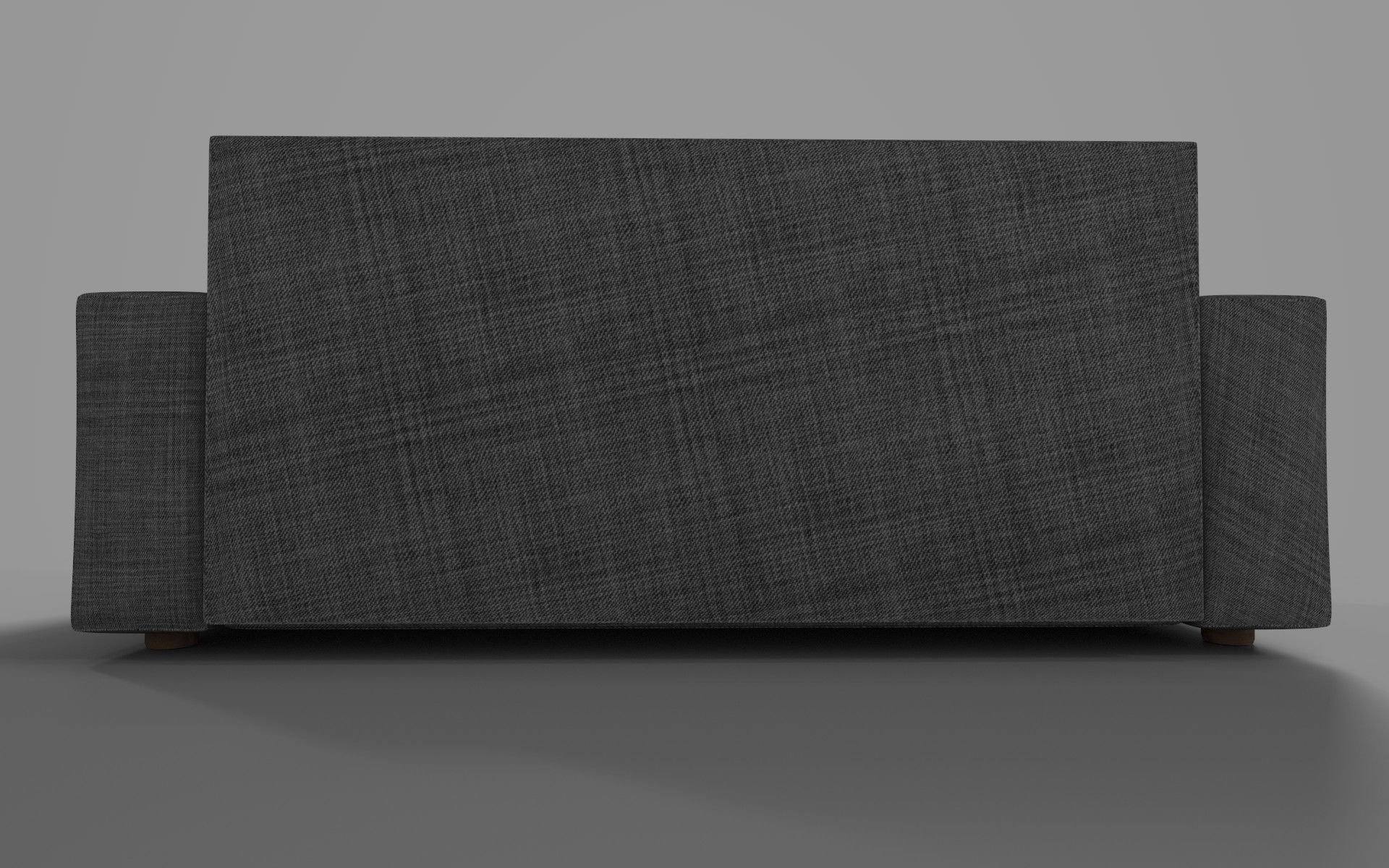 Gray sofa 3D model_4