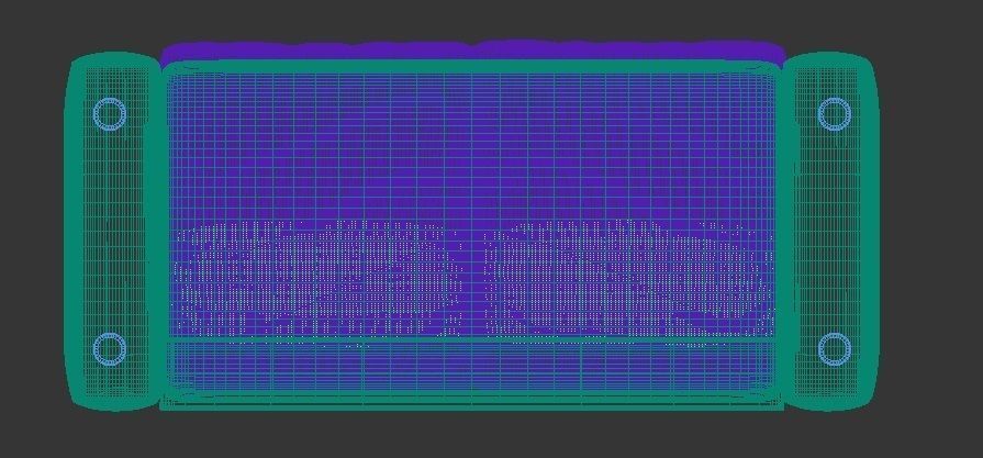 Gray sofa 3D model_5