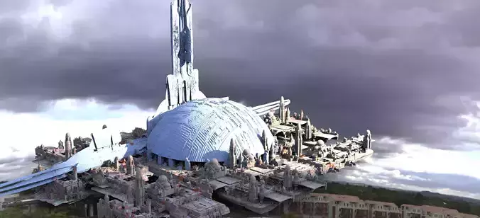 The Future City Kit bash 3D model