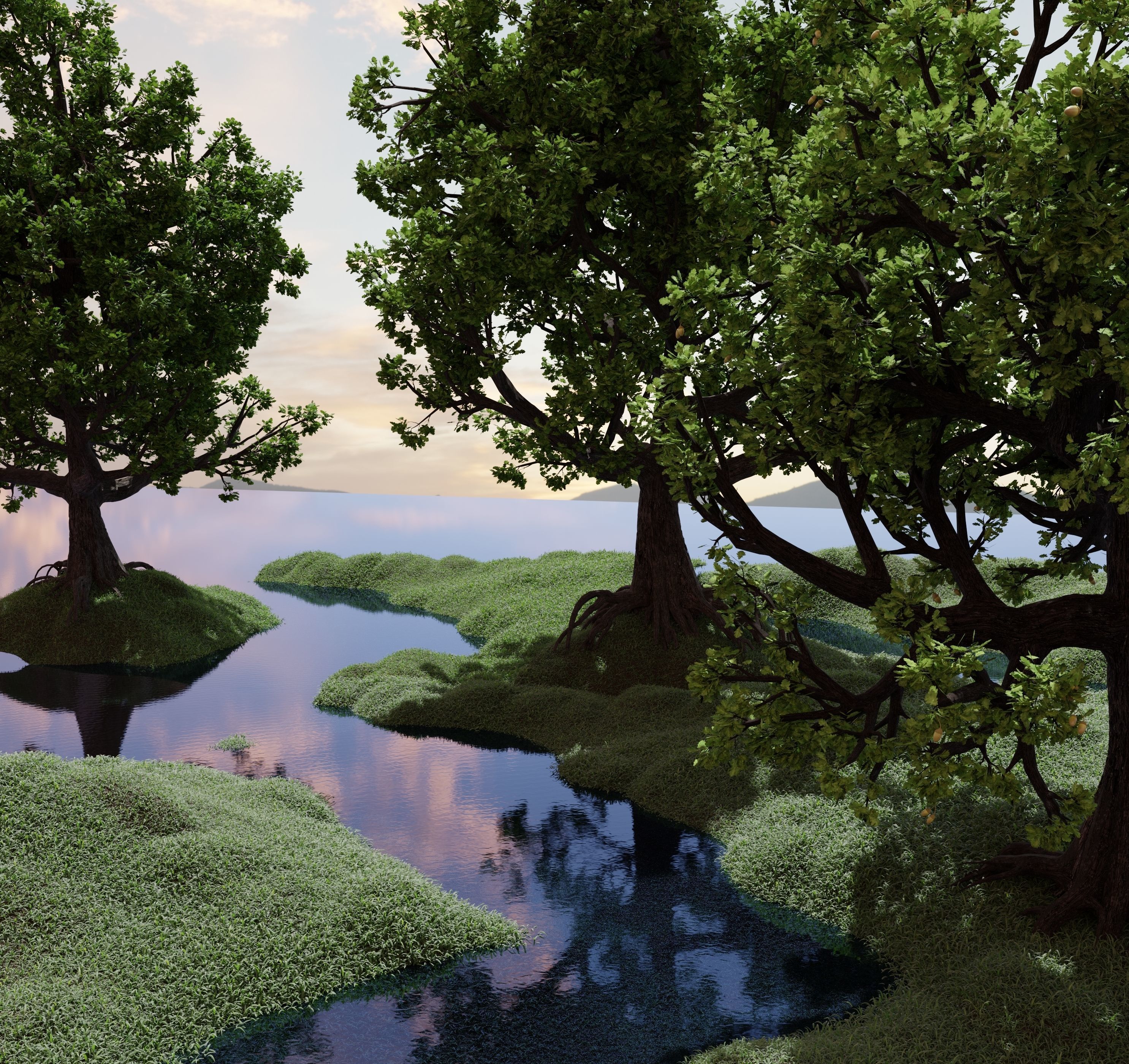 Oak-tree ver 0-0 3D model_3