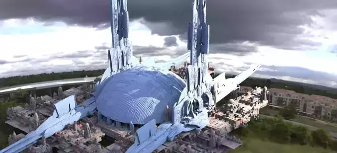 Sci-Fi Jedi Academy  3D model