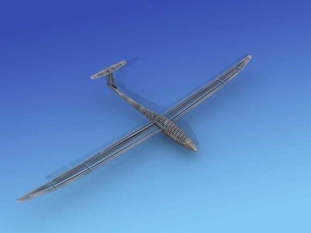 Venture Sailplane Low-poly 3D model_11