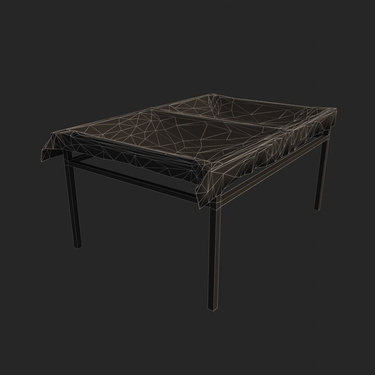 Awning - Tabernacle - Pavilion Low-poly 3D model_1