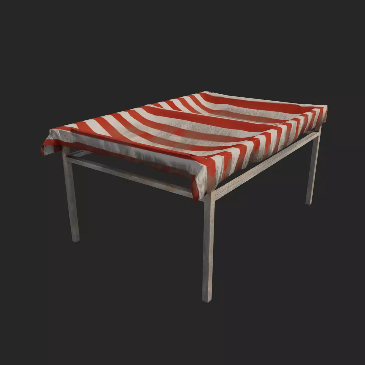 Awning - Tabernacle - Pavilion Low-poly 3D model_0