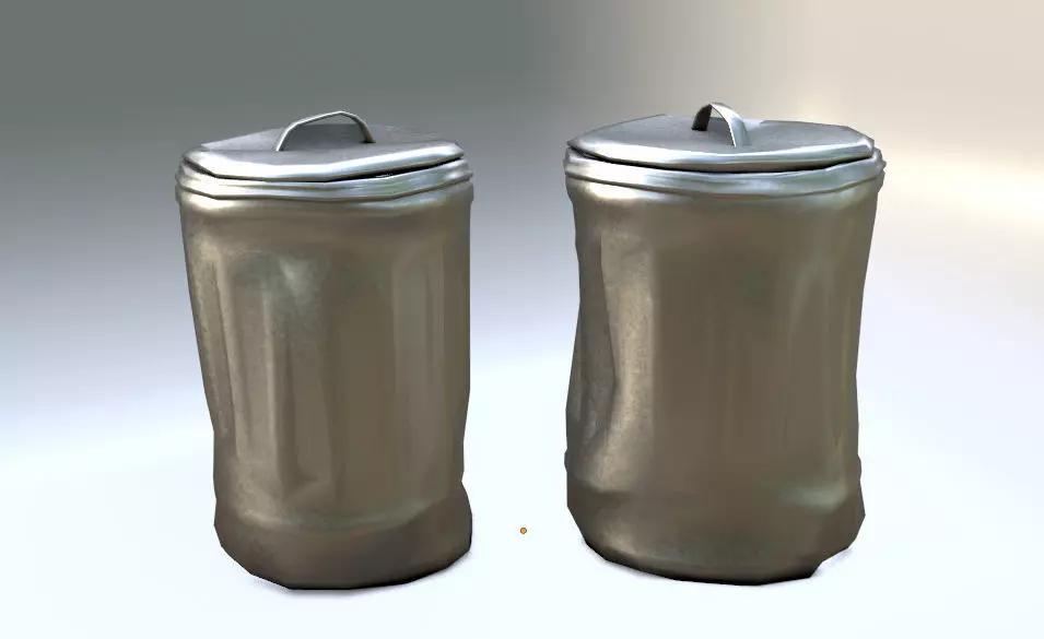 Garbage container 3D model_0