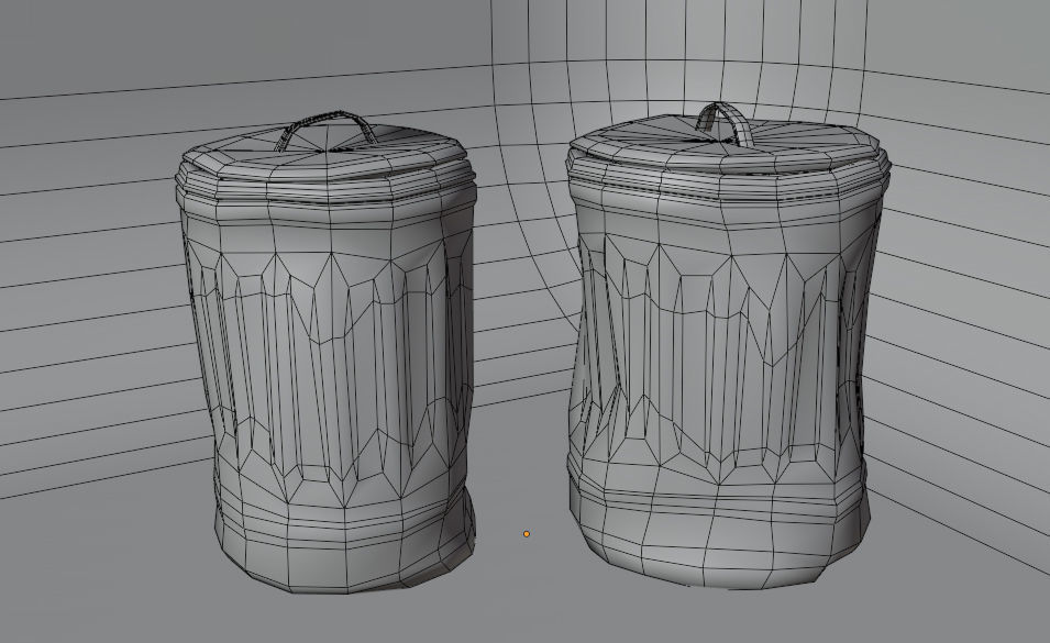 Garbage container 3D model_2