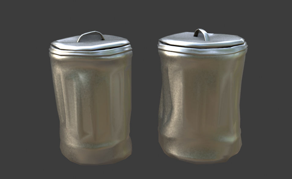 Garbage container 3D model_3