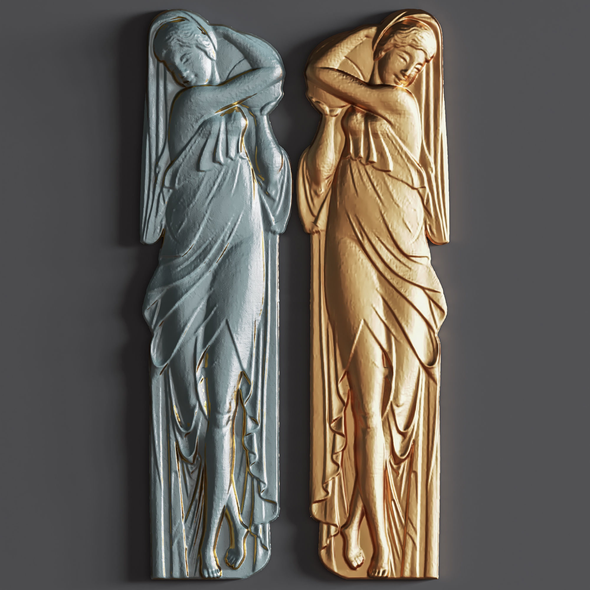 woman plaster 3D model_1