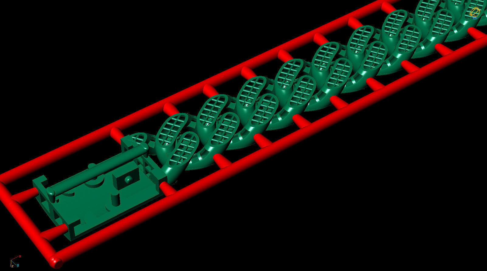 7MM Fusion Cuban Link Chain Bracelet 3D print model_11