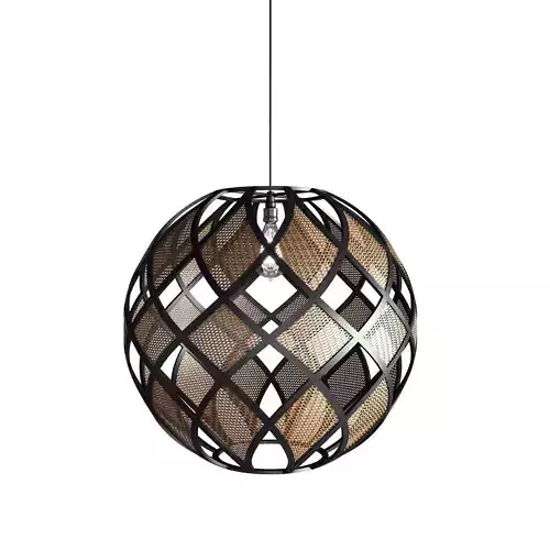 Wicker pendant light 3D model