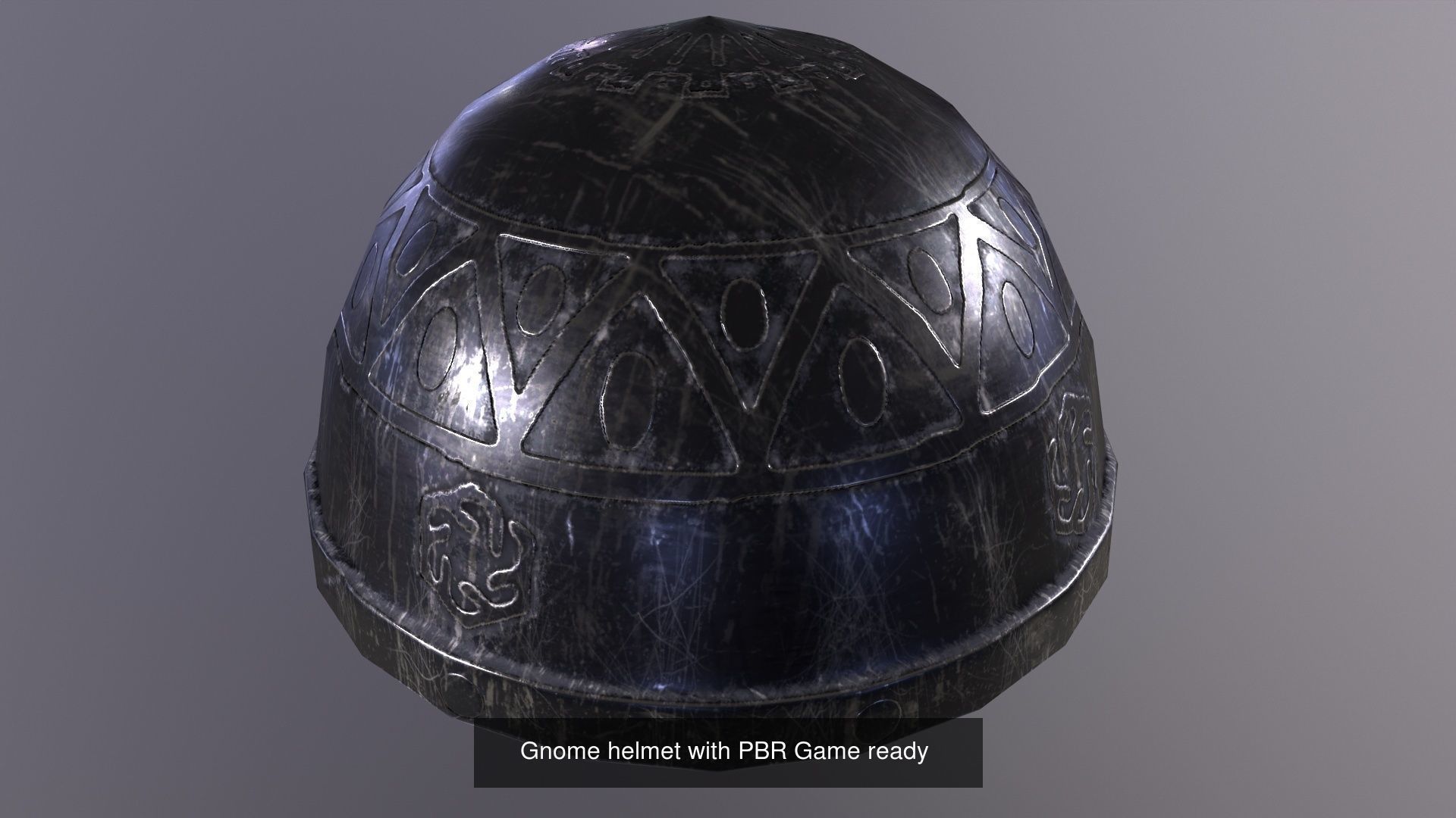 Helmets Pack with PBR materials game ready low poly 3D Model Collection_7