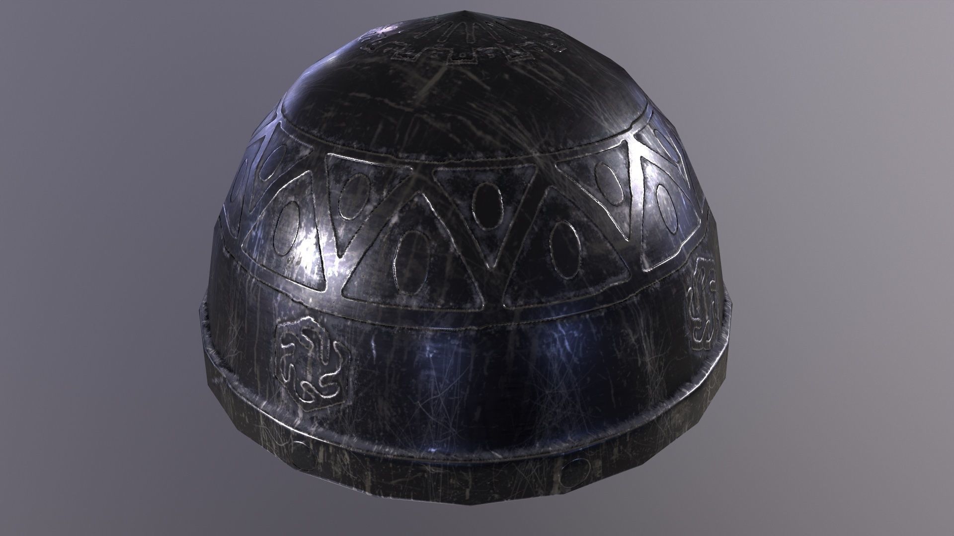 Helmets Pack with PBR materials game ready low poly 3D Model Collection_26