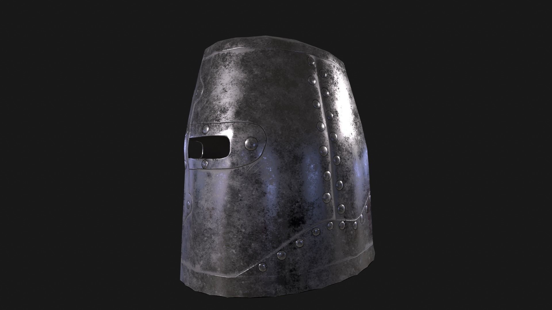 Helmets Pack with PBR materials game ready low poly 3D Model Collection_17