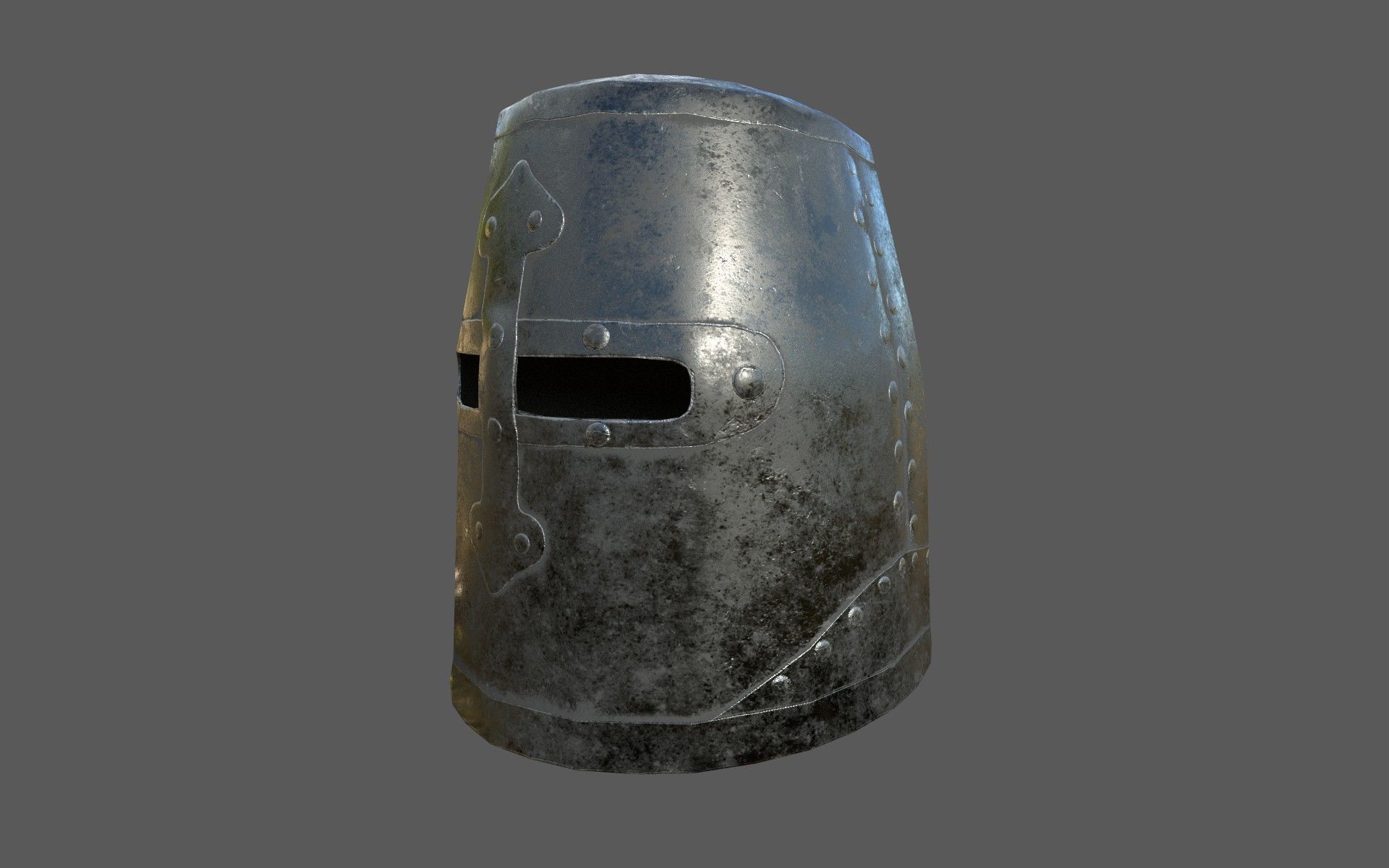 Helmets Pack with PBR materials game ready low poly 3D Model Collection_15