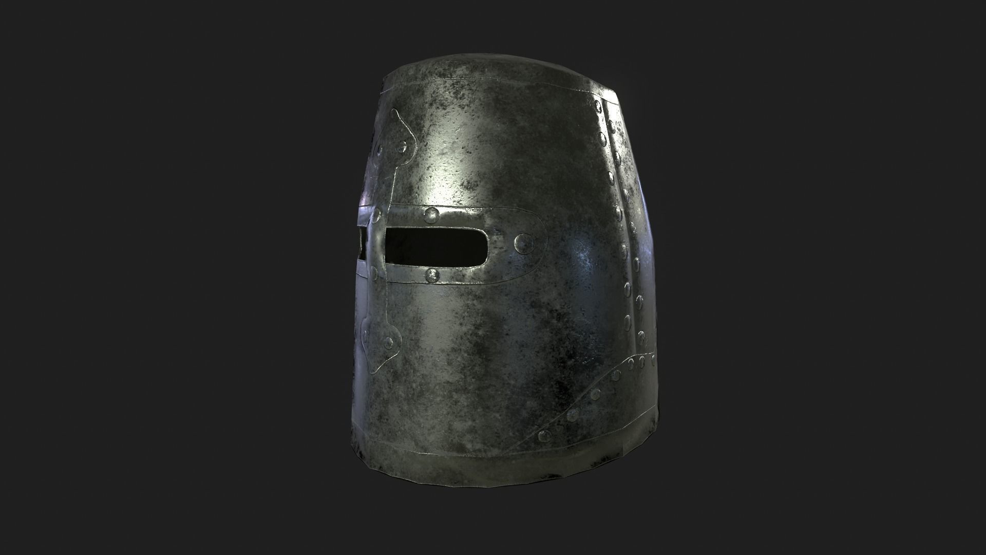 Helmets Pack with PBR materials game ready low poly 3D Model Collection_11