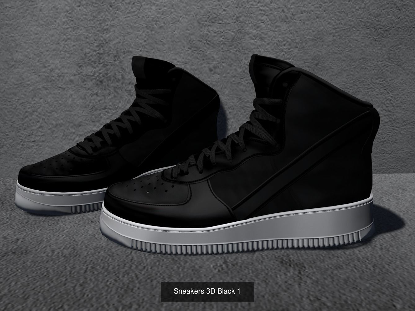 Boots and Sneakers 3D Model Collection _3