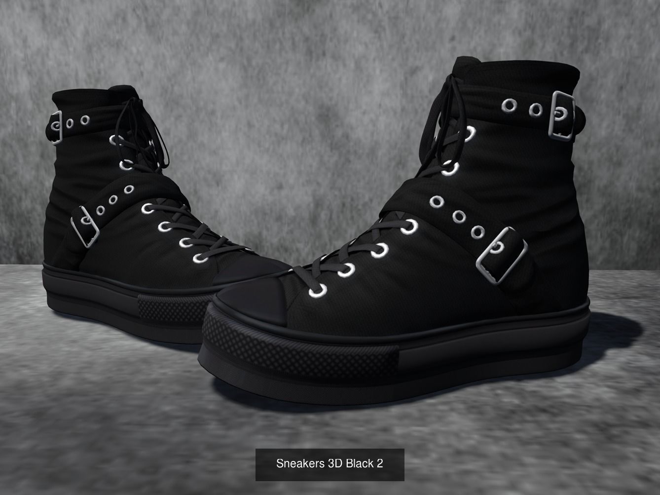 Boots and Sneakers 3D Model Collection _4