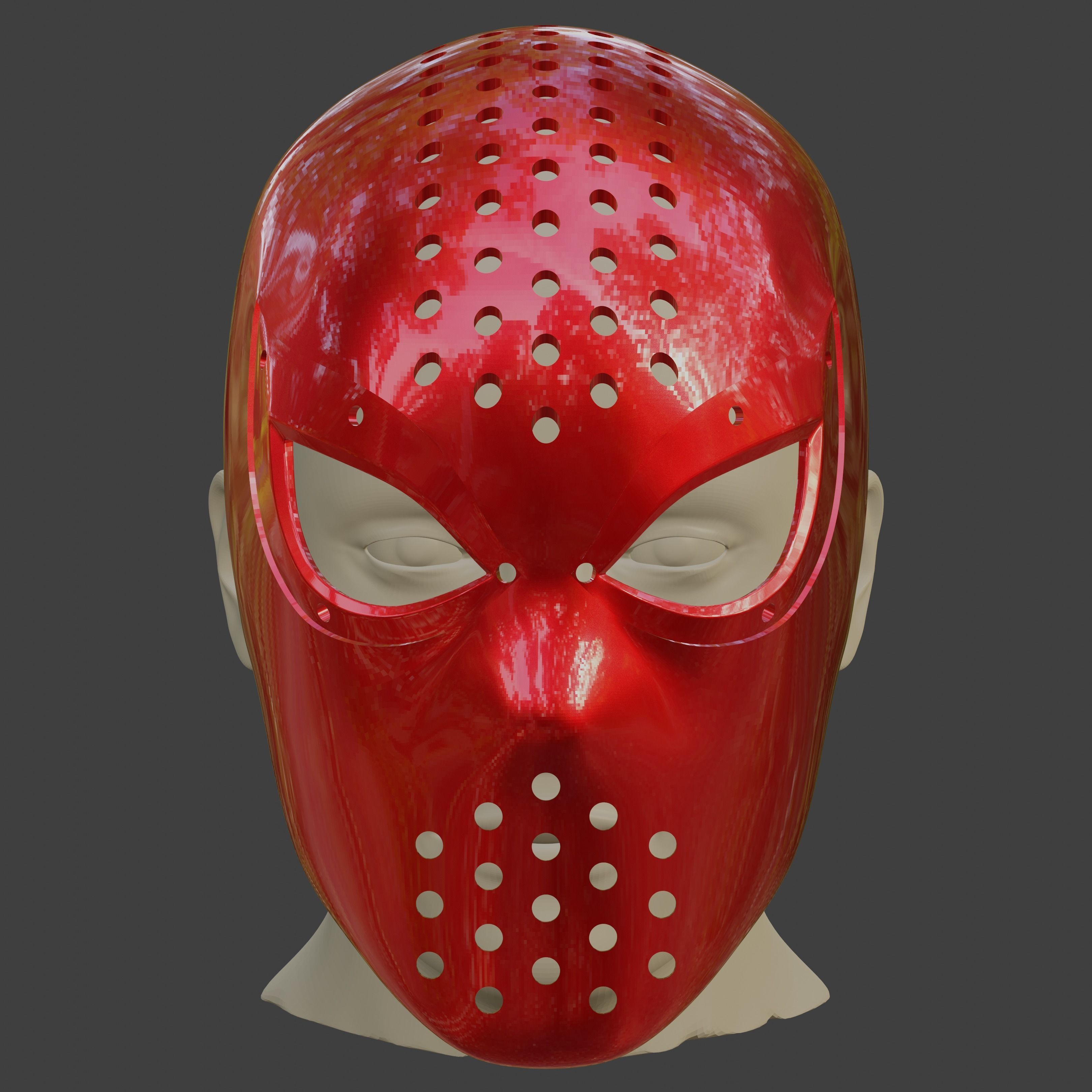 Spider-Man Lotus inspired Faceshell 3D print model_3