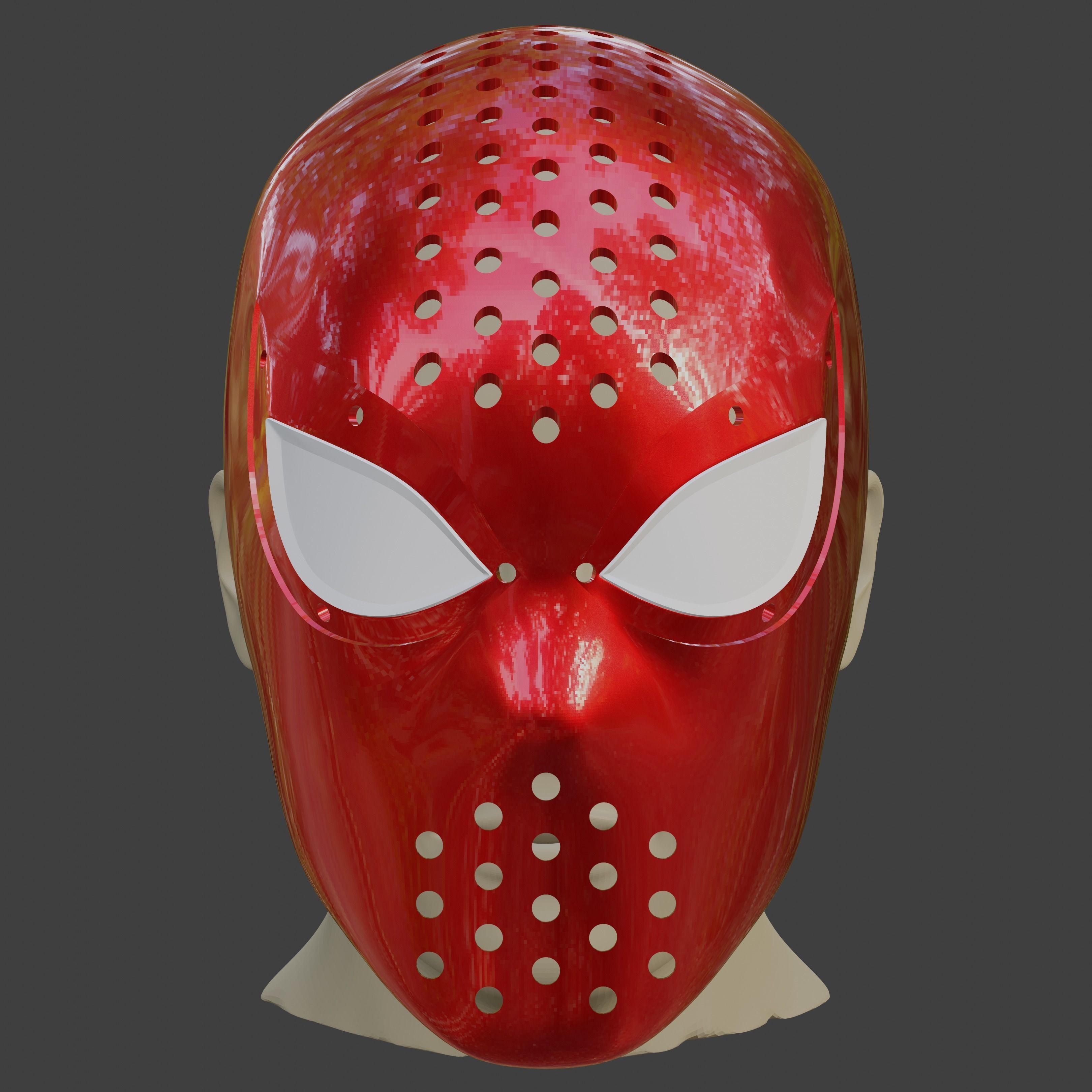 Spider-Man Lotus inspired Faceshell 3D print model_6