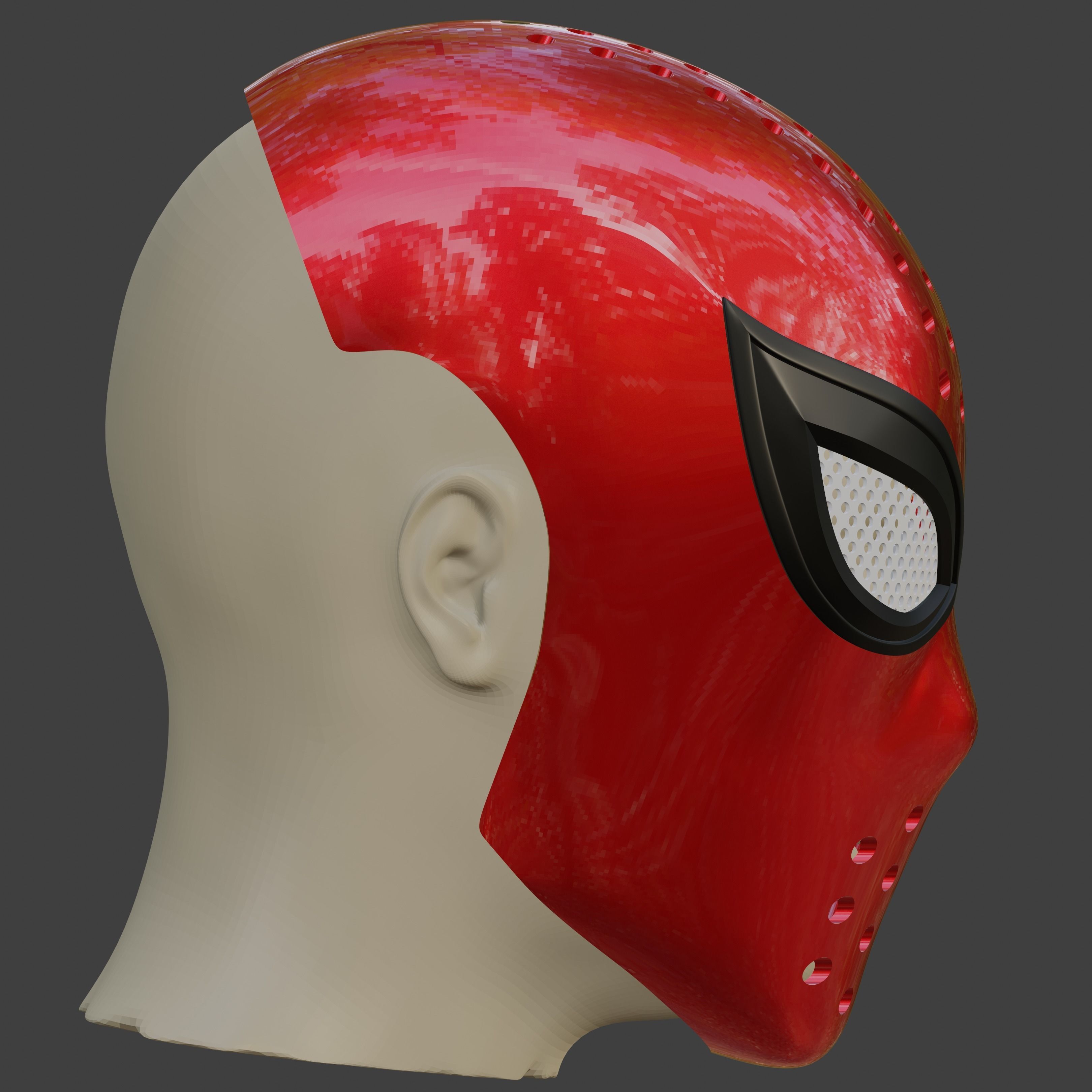 Spider-Man Lotus inspired Faceshell 3D print model_2