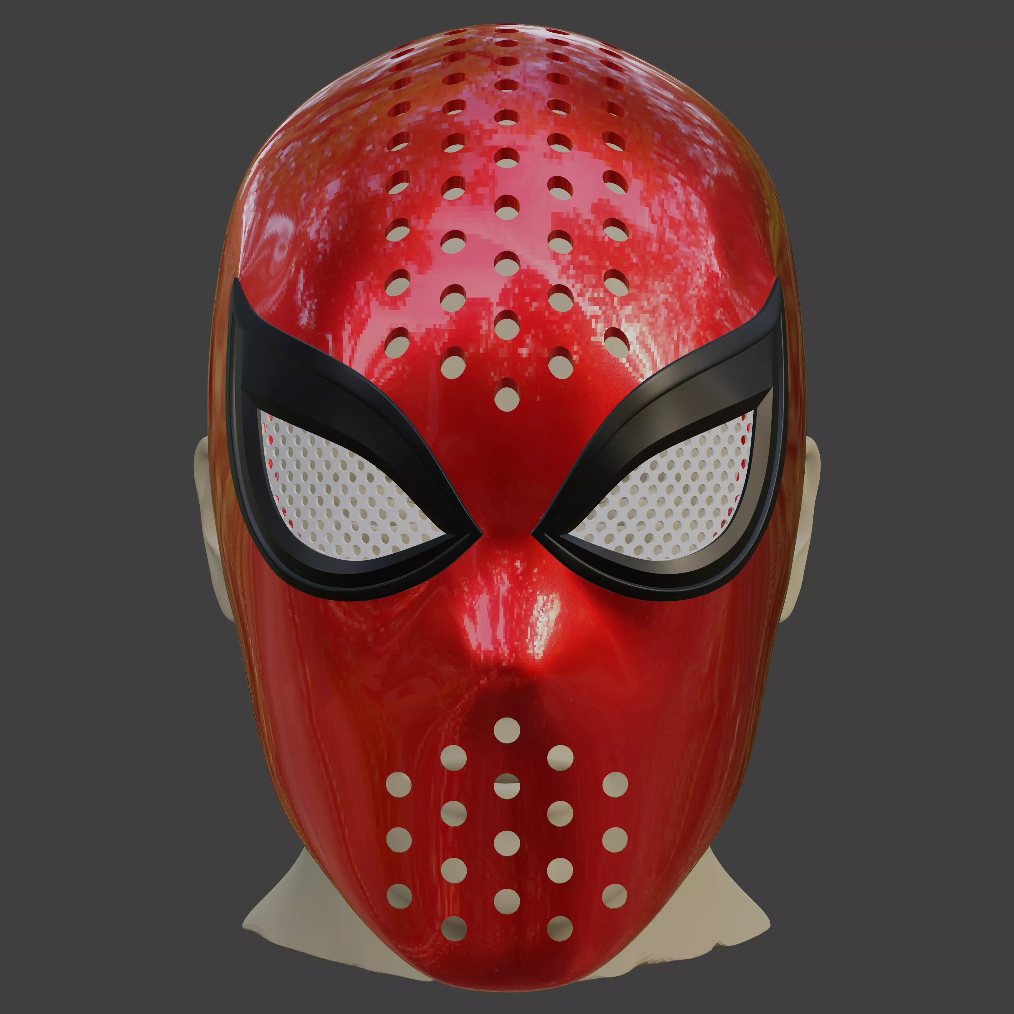 Spider-Man Lotus inspired Faceshell 3D print model_0