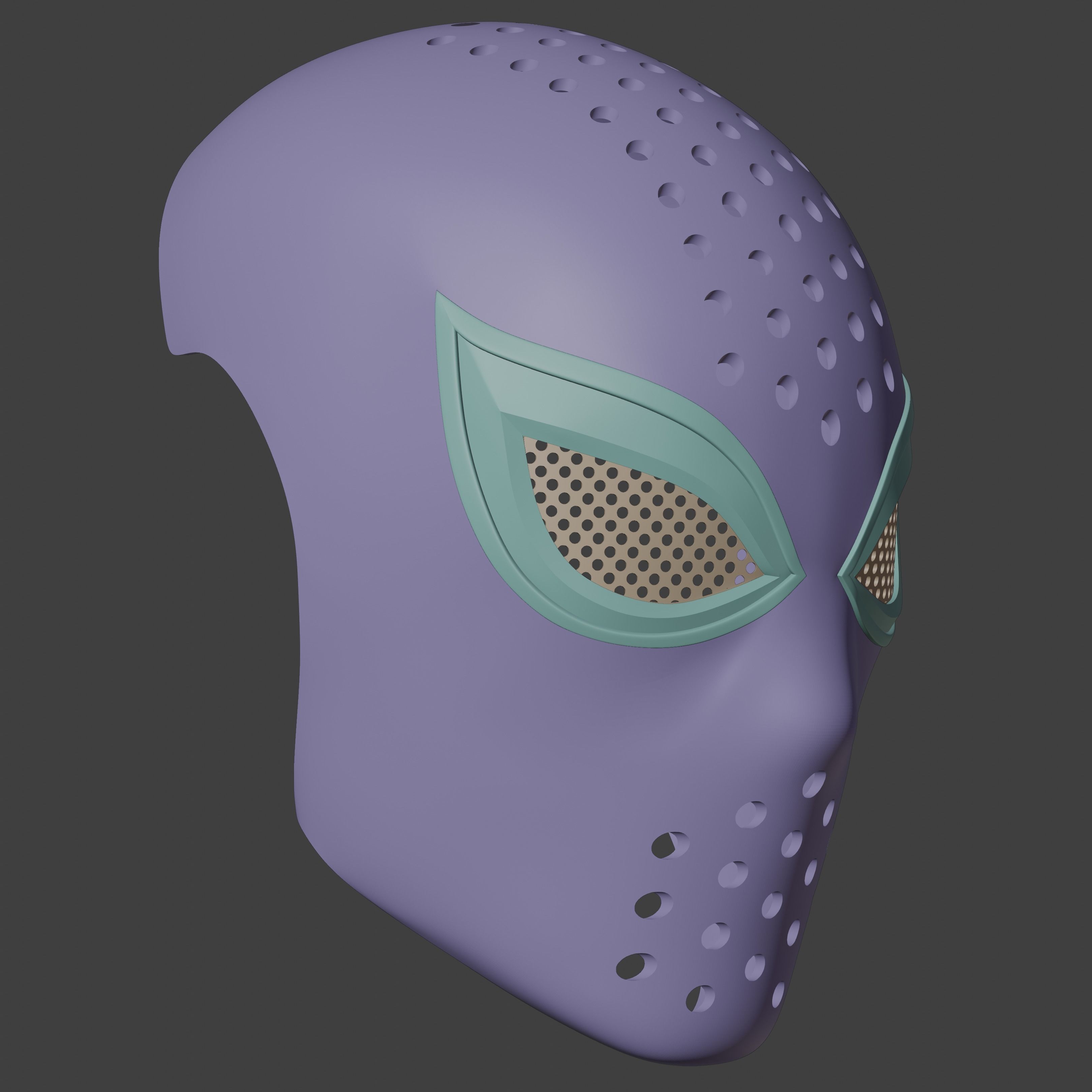 Spider-Man Lotus inspired Faceshell 3D print model_8