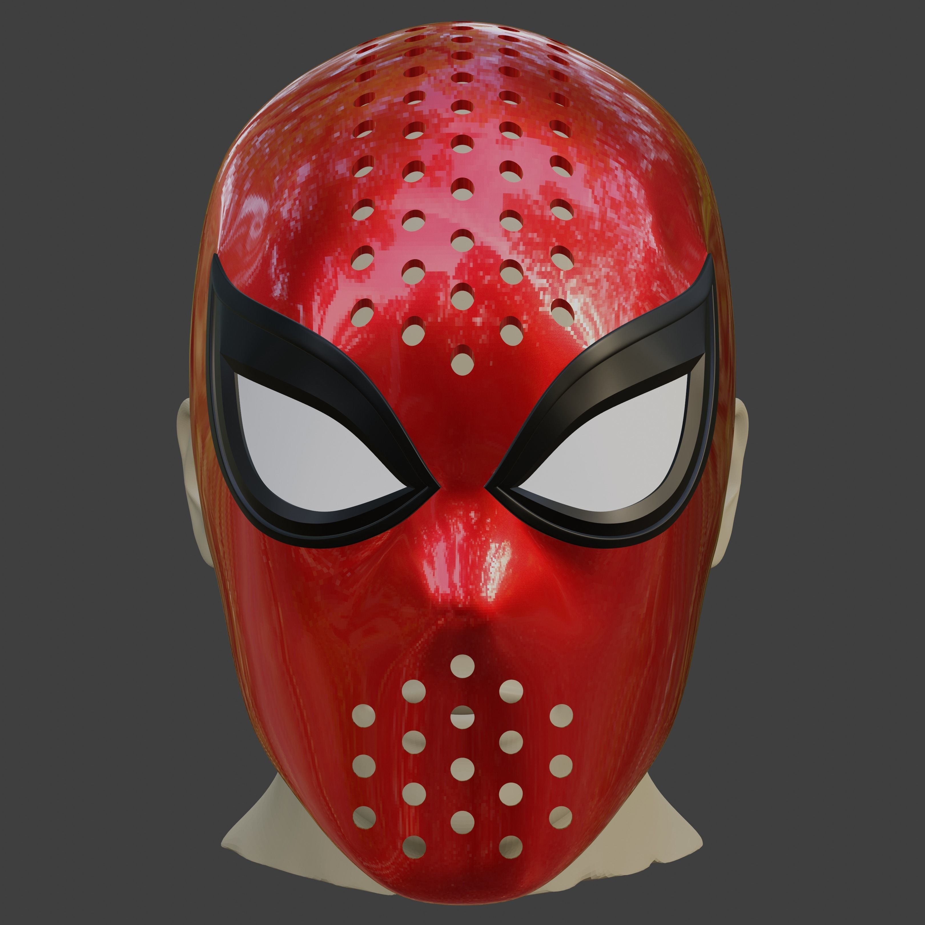 Spider-Man Lotus inspired Faceshell 3D print model_5